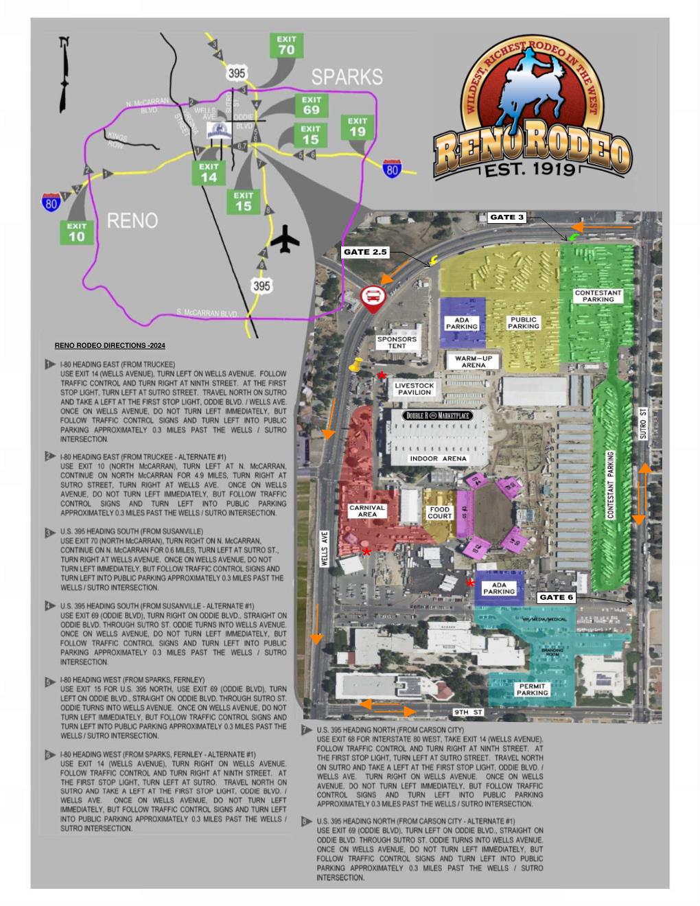 Reno Rodeo Directions